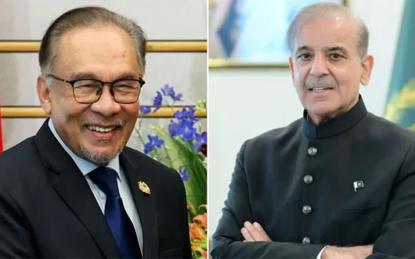 PM Shehbaz Sharif, Malaysian PM Discuss Boosting Bilateral Trade Ties