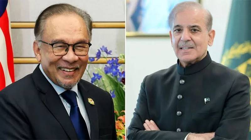 PM Shehbaz Sharif, Malaysian PM Discuss Boosting Bilateral Trade Ties
