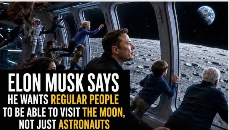 Elon Musk plans to make Moon travel accessible to ordinary people