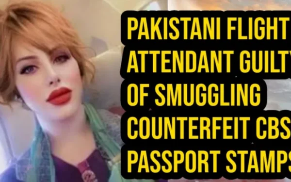 Pakistani flight attendant guilty of smuggling counterfeit CBSA passport stamps