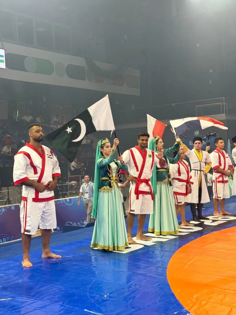 Pakistani national team participates in Qazaq Kuresi World Championship in Baku (Image 2)