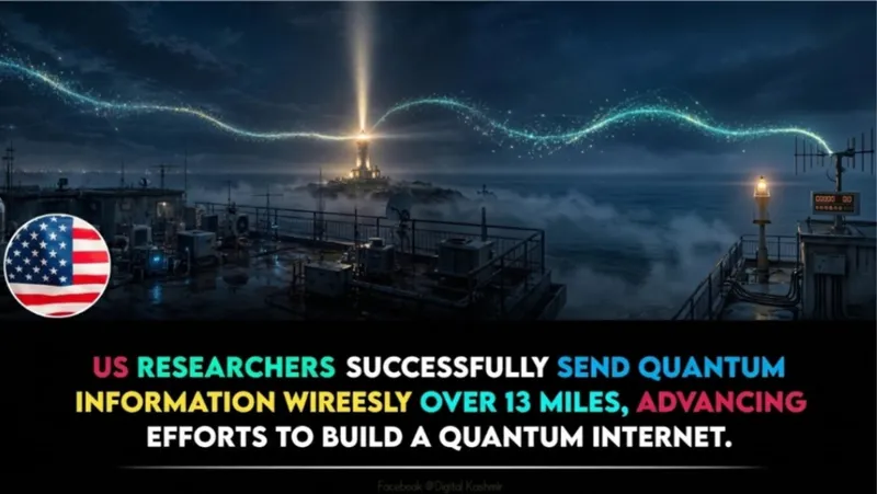 US Scientists Successfully Transmit Quantum Information Over 21 KM Through Open Air
