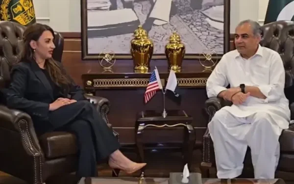 Interior Minister Mohsin Naqvi Discusses Regional Stability With Ambassador Baker