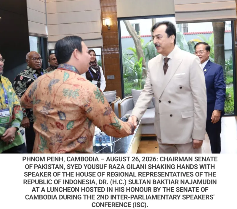 Senate Chairman Syed Yousaf Raza Gilani Champions Global Peace at ISC (Image 2)