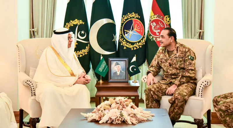Saudi Environment Minister Meets Field Marshal Asim Munir at GHQ