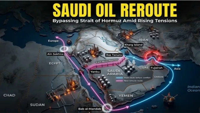 Security Risks Prompt Saudi Arabia to Change Oil Export Route Again