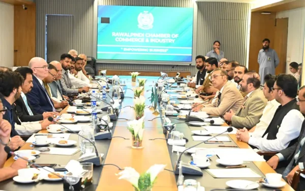 Australian High Commissioner Explores Trade Diversification with Rawalpindi Chamber Leaders (Image 1)
