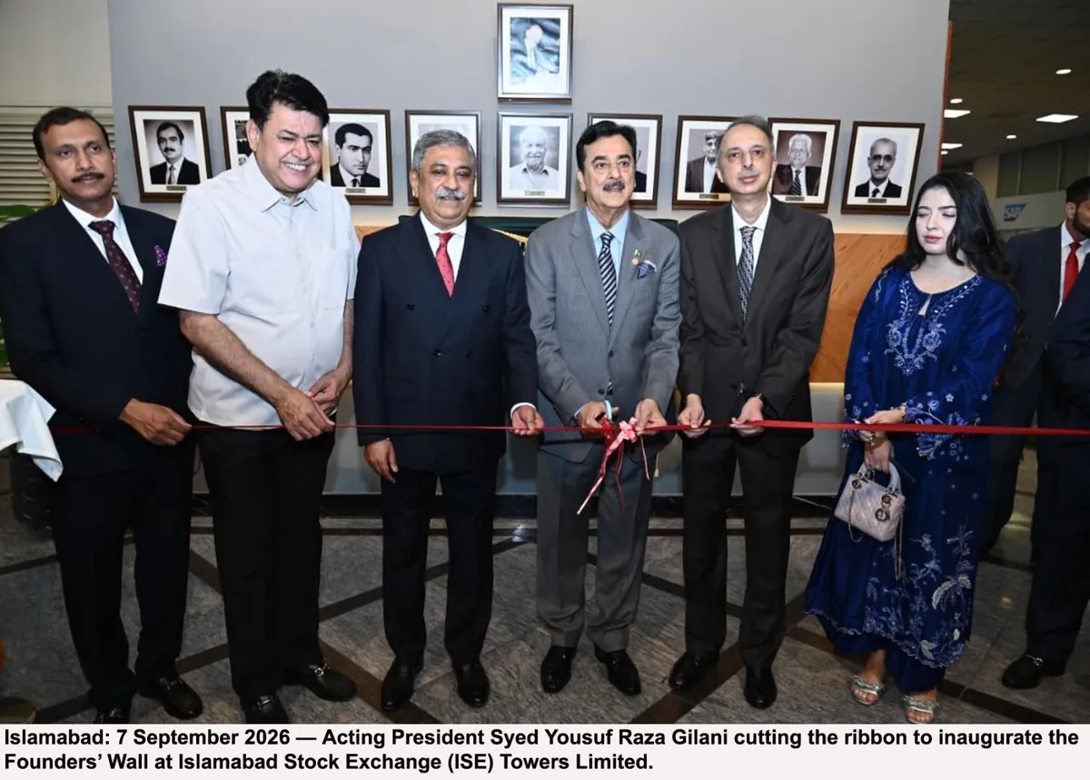 Acting President Gilani Inaugurates Founders’ Wall at ISE Towers Islamabad (Image 4)