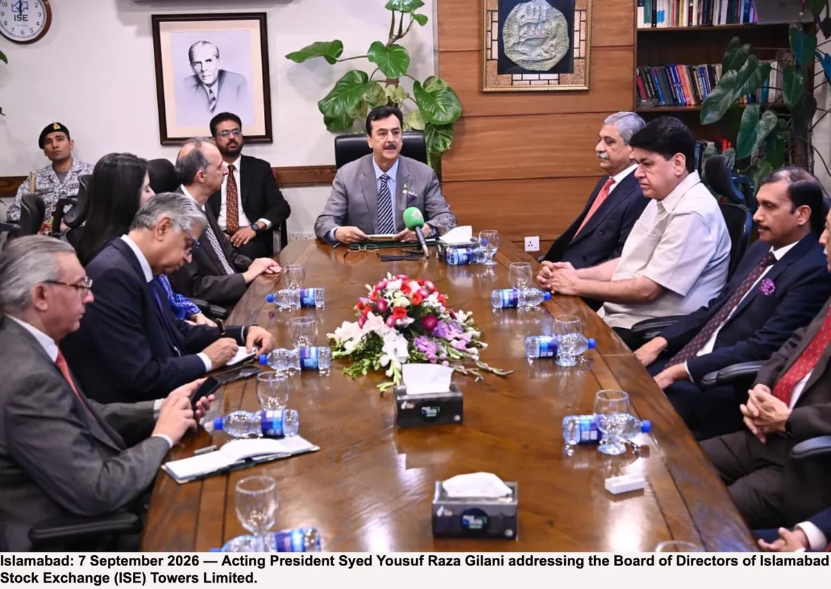 Acting President Gilani Inaugurates Founders’ Wall at ISE Towers Islamabad (Image 3)