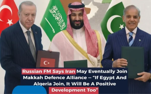 Iran, Egypt and Algeria Could Join Mecca Defence Pact, Says Russian Foreign Minister