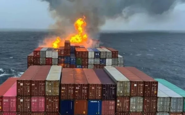 Singapore-Flagged Ship Sinks in Strait of Hormuz, 2,500 Containers Reportedly Carrying iPhones and Electronics; Millions of Dollars in Losses Feared