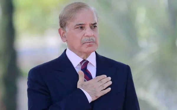 Prime Minister Shehbaz Sharif formally launching the Chromebook Scheme for students at a ceremony in Islamabad.
