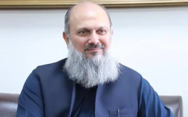 Federal Minister for Commerce Jam Kamal Khan at the World Investment Forum 2026 in Doha.