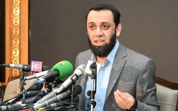 Federal Minister Attaullah Tarar addressing the Cyber Security Awareness Week 2026 ceremony in Islamabad.